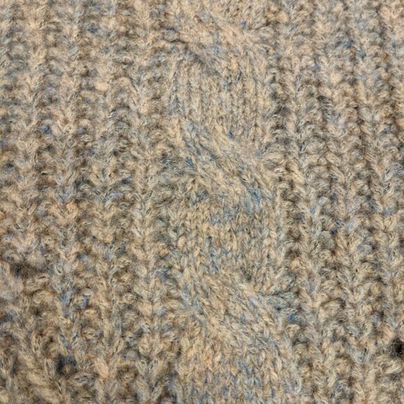 Anthropologie Women's Marled Fringe Poncho ONESIZE Bronze Knit Frontier Boho - Picture 6 of 12